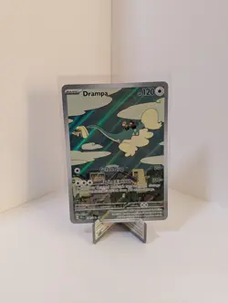 Pokemon Drampa Illustration Rare Full Art 184/162 SV05 Temporal Forces Holo Card - Image 3