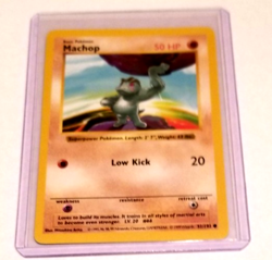 Machop - 52/102 - Base Set - Shadowless - Pokemon Card - Vintage - Near Mint NM - Image 1