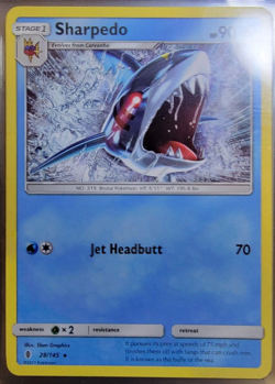 Sharpedo # 28/145 Guardians Rising Set Pokemon Trading Cards Rares NM/MINT - Image 1