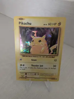 Pokemon Pikachu TCG Cracked Ice Holo Card Evolutions 35/108, NM Condition - Image 1