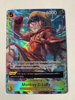 Monkey.D.Luffy Illustration Box Vol. 3 OP07-109 SR Foil One Piece Promo Cards NM - Image 1