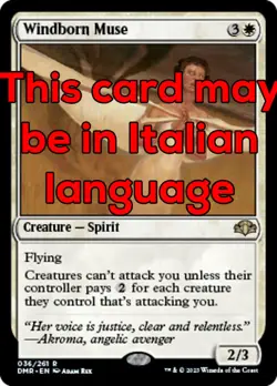 MTG WINDBORN MUSE FOIL EXC - MUSA EOLOGENA 36 - DMR - MAGIC - Image 1