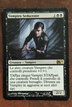 MTG CAPTIVATING VAMPIRE ITALIAN POOR/ROVINATA - VAMPIRO SEDUCENTE - M11 - MAGIC - Image 1