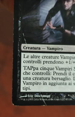 MTG CAPTIVATING VAMPIRE ITALIAN POOR/ROVINATA - VAMPIRO SEDUCENTE - M11 - MAGIC - Image 2