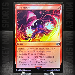 Magic MTG Final Fantasy - Fire Magic - FIN U 0136 FOIL MINT - Image 1