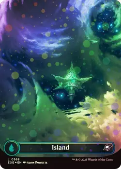 MTG - Island - Galaxy Foil - Borderless - EOE - Magic the Gathering - Image 1