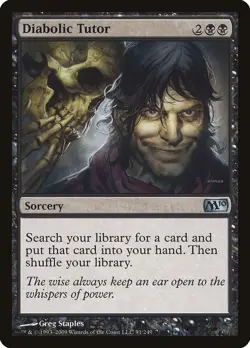 Diabolic Tutor (EX/NM) Demonic alternative Set can vary Magic MTG - Image 1