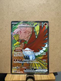 Pokemon TCG Ethan's Ho-Oh EX Full Art Destined Rivals - Image 1