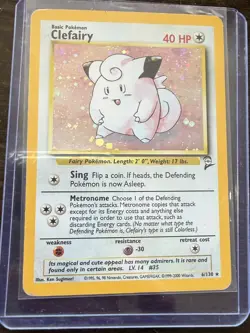 Clefairy 6/130 Unlimited Holo Rare 2000 WotC Vintage Pokemon Card - Image 1