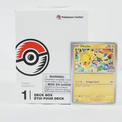 Pokemon TCG Pikachu Single Card & Gengar Ectoplasma 1/ Deck Box Age 6+ - Image 1