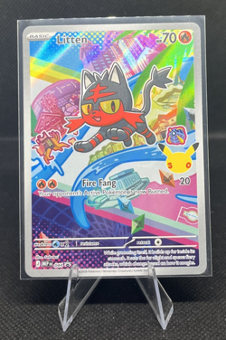 Litten #44 Pokemon Promo - First Partner Illustration Collection 1 - MINT - Image 1