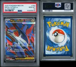 2025 POKEMON MEG EN-MEGA EVOLUTION ULTRA RARE #163 MEGA LATIAS EX PSA 10 - Image 3