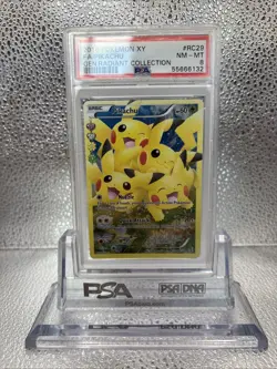 2016 POKEMON XY GENERATIONS RADIANT COLL #RC29 FULL ART/PIKACHU PSA 8 - Image 1