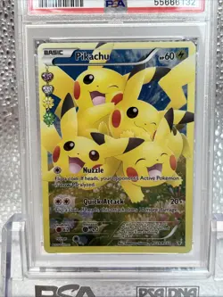 2016 POKEMON XY GENERATIONS RADIANT COLL #RC29 FULL ART/PIKACHU PSA 8 - Image 3