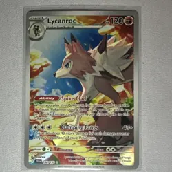 Pokemon Lycanroc Illustration Rare Sv09 Journey Together 166/159 NM - Image 1