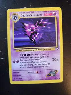 Sabrina's Haunter - 58/132 - Gym Heroes Unlimited LP - Pokemon WOTC 2000 Vintage - Image 1