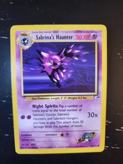 Sabrina's Haunter - 58/132 - Gym Heroes Unlimited LP - Pokemon WOTC 2000 Vintage - Image 2