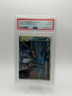 2010 POKEMON HEARTGOLD & SOULSILVER #114 LUGIA LEGEND-HOLO PSA 6 - Image 1