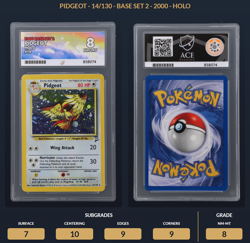 Pokemon Base Set 2 1999-2000 Pidgeot Holo 14/130 Ace Graded 8 NM-MT - Image 4