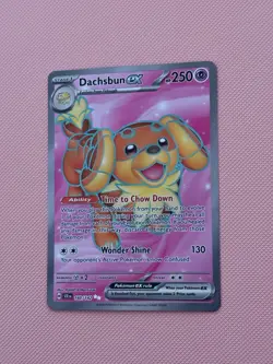 Pokemon TCG Dachsbun EX 160/142 Secret Rare - Full Art- Stellar Crown NM/M - Image 2