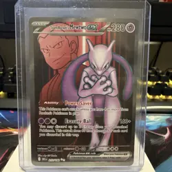 Team Rocket's Mewtwo ex 213/182 Sv10 Destined Rivals Ultra Rare Full Art Holo - Image 1