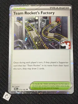 Team Rocket's Factory 173/182 - Destined Rivals Prize Pack Holo Pokemon TCG NM - Image 1