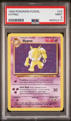 1999 Hypno Pokemon Fossil - Image 1