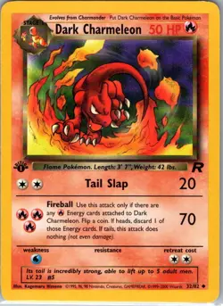 Dark Charmeleon - 32/82 - Team Rocket First Edition- Uncommon - Pokemon - NM - Image 1