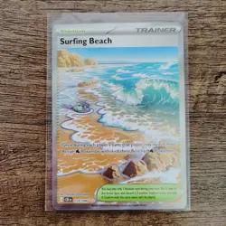 Surfing Beach Full Art [NM] - ME04: Chaos Rising 114/086 Pokemon TCG - Image 1