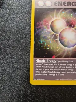 Pokemon 1st Edition Miracle Energy 16/105 Neo Destiny Holo - Image 3