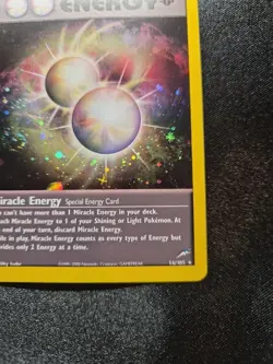 Pokemon 1st Edition Miracle Energy 16/105 Neo Destiny Holo - Image 4
