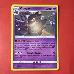 Pokemon Gengar Rare Regular 70/214 Sm-Unbroken Bonds Stage 2 130 HP Twilight Po… - Image 1