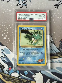 Misty’s Horsea Pokemon Gym challenge 1st edition PSA 10 - Image 2