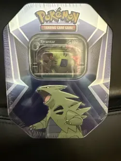 Pokemon TCG TYRANITAR TIN [Three Booster Packs] NEW sealed - Image 1