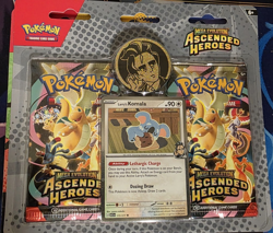 Pokemon TCG Mega Evolution Ascended Heroes Komala Promo Special Edition Kit - Image 1