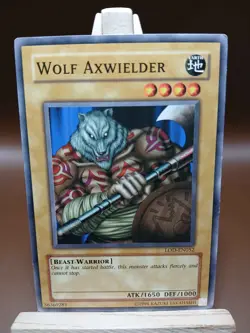 HP Wolf Axwielder LOD-052 Yu-Gi-Oh! Unlimited Edition Yugioh Card - Heavy Play - Image 1
