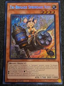 Yugioh! Tri-Brigade Springans Kitt BPRO-EN025 Burst Protocol 1st Edition NM - Image 1