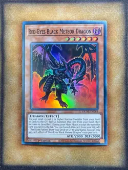 Yugioh Red-Eyes Black Meteor Dragon DUNE-EN095 Super Rare 1st Ed NM - Image 1