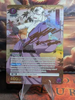 Union Arena Makoto Shishio (044) (SR**) UE11BT: Rurouni Kenshin Signature - Image 1