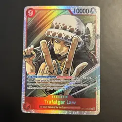 Trafalgar Law - OP14-009 SR The Azure Sea's Seven Foil One Piece Card Game NM - Image 1