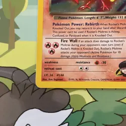 Pokemon TCG Rockets Moltres Holo Rare Card 12/132 Gym Heroes Set - Image 3