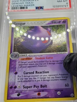 Pokemon TCG Gengar Legend Maker Holo Rare Card 5/92 - PSA 8 - FRESH GRADE! - Image 4
