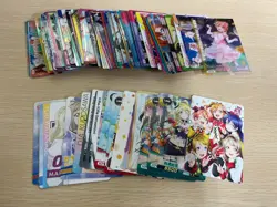 Love Live Wafer Trading card game promo rare lot 104 bulk cards five opened - Image 1