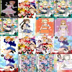 Love Live Wafer Trading card game promo rare lot 104 bulk cards five opened - Image 5