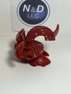 Bakugan Dragonoid B1 600G Red Pyrus Battle Brawlers W/Card Read RARE - Image 4