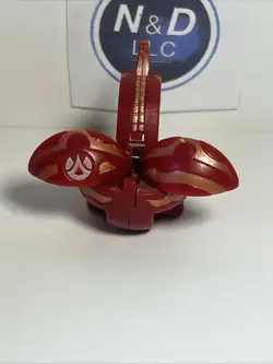 Bakugan Dragonoid B1 600G Red Pyrus Battle Brawlers W/Card Read RARE - Image 5