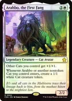 Arahbo, the First Fang 2 Foil NM MTG Foundations Magic - Image 1