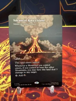 Volcano of Roku's Island - Valakut, the Molten Pinnacle (Borderless) Avatar FOIL - Image 1