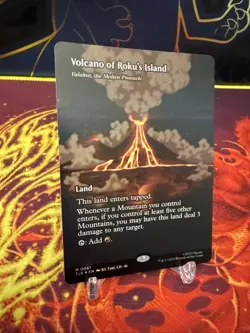 Volcano of Roku's Island - Valakut, the Molten Pinnacle (Borderless) Avatar FOIL - Image 2