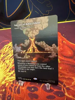 Volcano of Roku's Island - Valakut, the Molten Pinnacle (Borderless) Avatar FOIL - Image 3